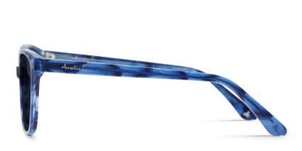Amelia E. Chardonnay Blue, Tortoise glasses - Blue / Tortoise - Side View