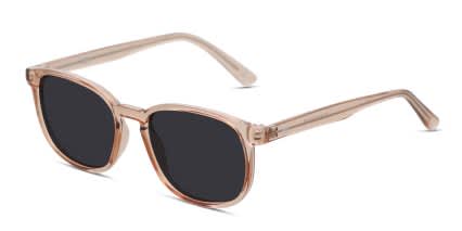 Muse Campbell Beige, Clear glasses - Clear / Beige - Angle View