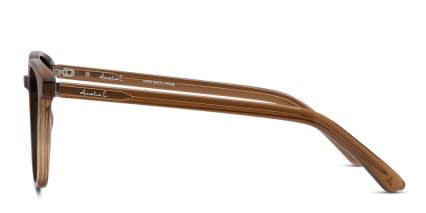 Amelia E. Crescent Brown glasses - Brown - Side View