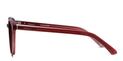 Amelia E. Crescent Red glasses - Red - Side View