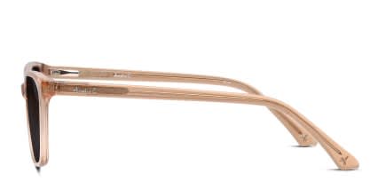 Amelia E. Yessica Beige, Clear glasses - Clear / Beige - Side View