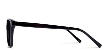 Muse Hopper Shiny Black glasses - Shiny Black - Side View