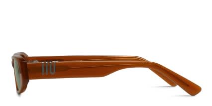 Muse Oat Milk Orange glasses - Orange - Side View