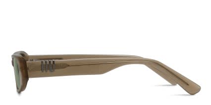 Muse Oat Milk Beige glasses - Beige - Side View