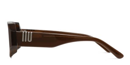 Muse Ridley Brown glasses - Brown - Side View