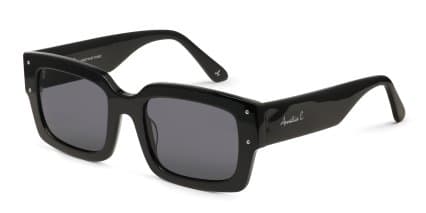Amelia E. Morning Shiny Black glasses - Shiny Black - Angle View