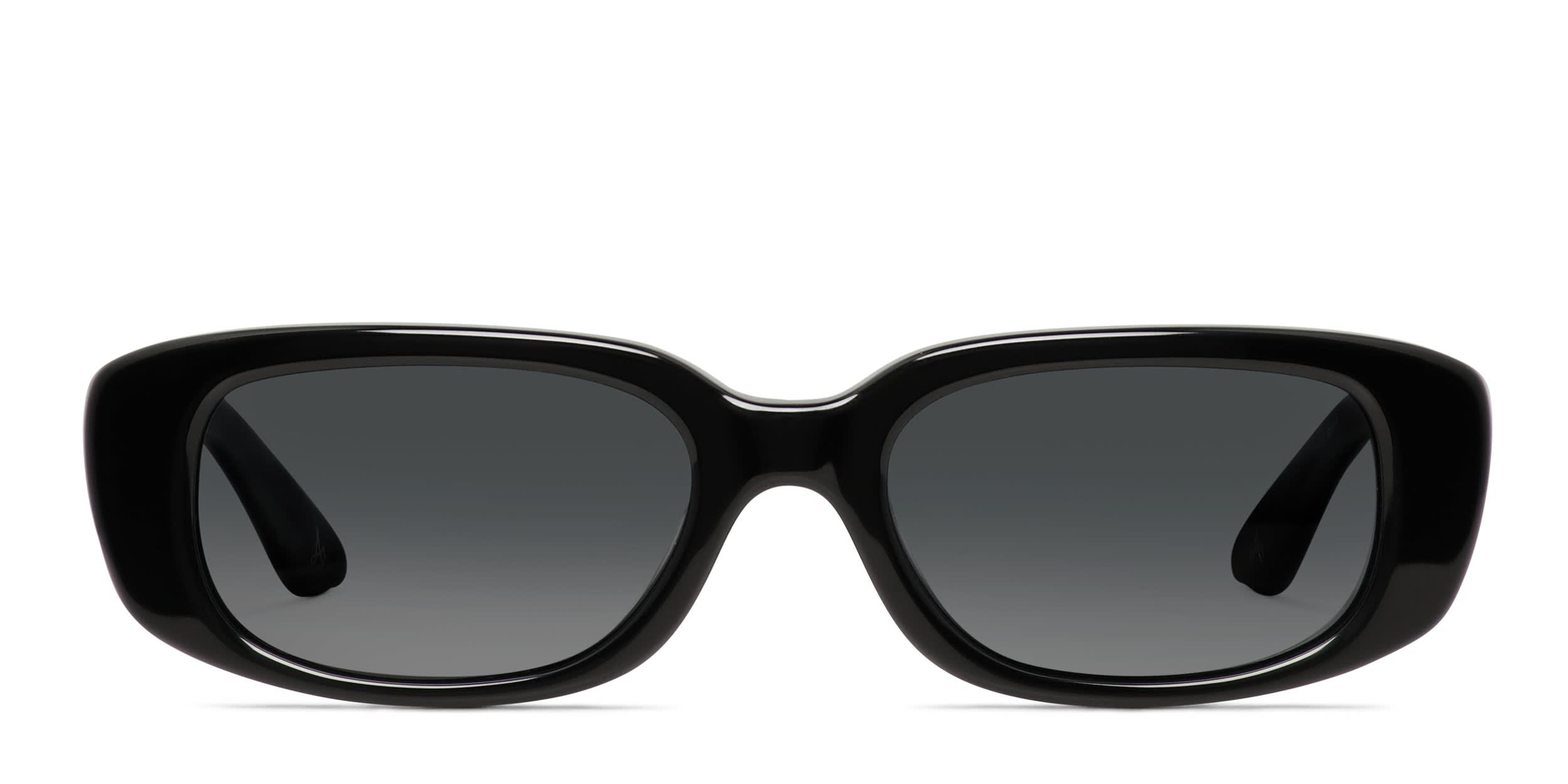 Amelia E. Hadlee Shiny Black glasses - Shiny Black - Frontal View