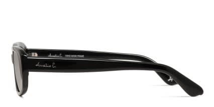 Amelia E. Hadlee Shiny Black glasses - Shiny Black - Side View