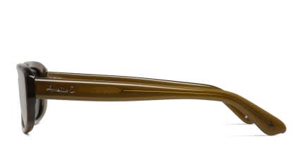 Amelia E. Hadlee Green glasses - Green - Side View