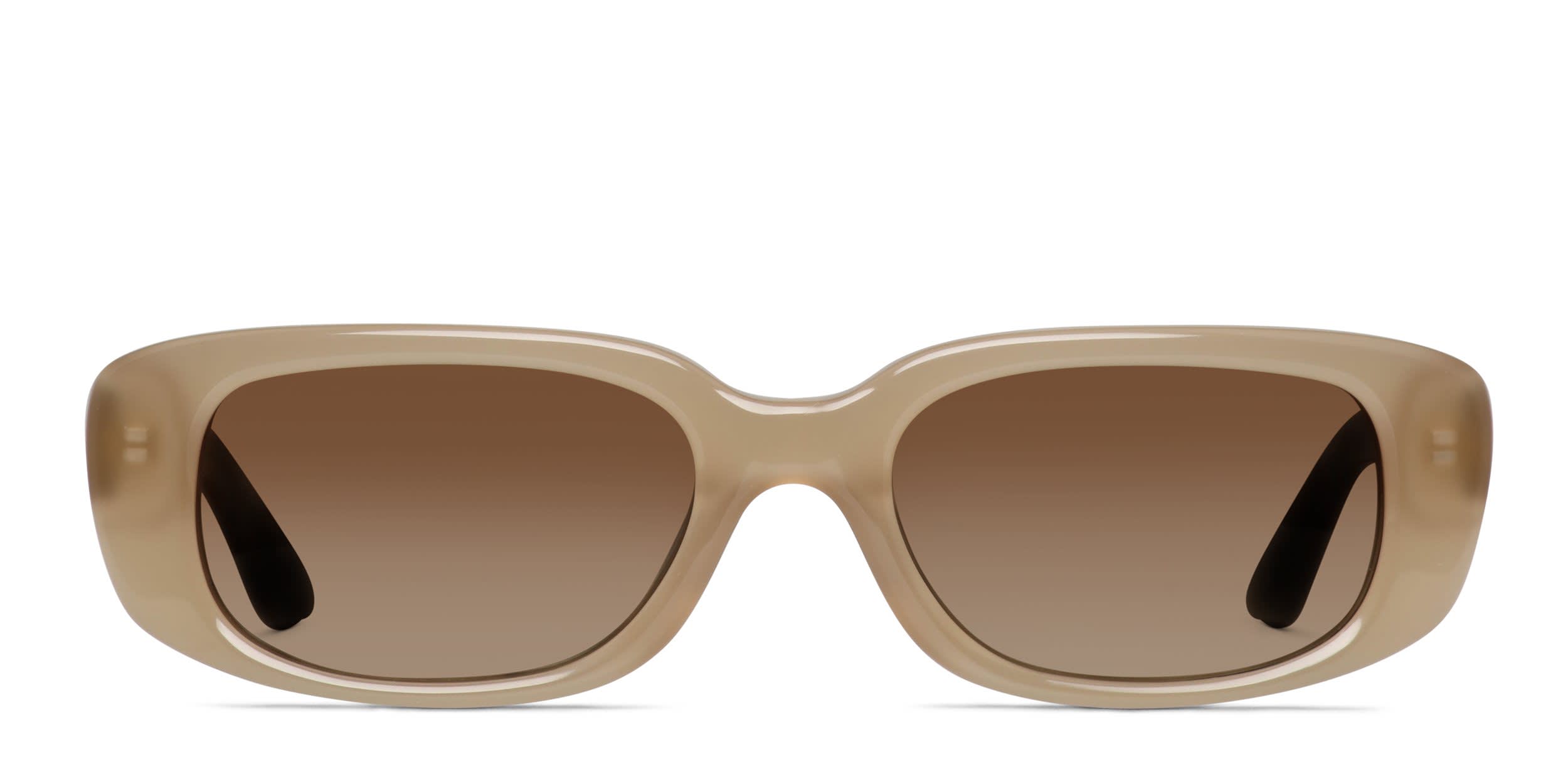 Amelia E. Hadlee Beige glasses - Beige - Frontal View