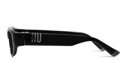 Muse Cove Shiny Black glasses - Shiny Black - Side View