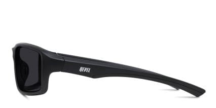 Revel Bard Matte Black glasses - Matte Black - Side View
