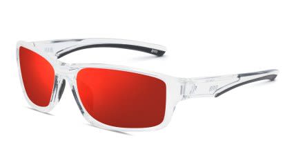 Revel Bard Clear, Red glasses - Clear / Red - Angle View