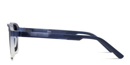 Revel Pollock Blue, Clear glasses - Blue / Clear - Side View