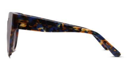 Amelia E. Berea Blue Tortoise glasses - Blue / Tortoise / Multicolor - Side View