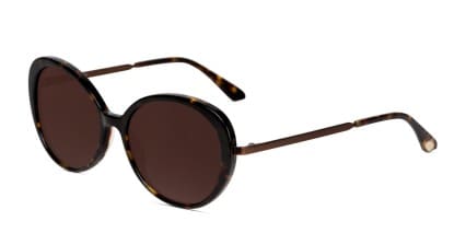 Amelia E. Helena Tortoise/Brown glasses - Brown / Tortoise - Angle View