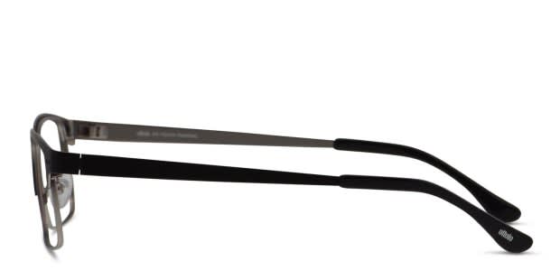 Ottoto Hendrick Black, Gunmetal Eyeglasses | Includes FREE Rx Lenses