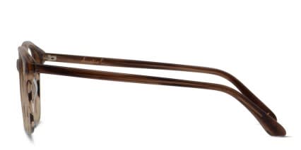 Barbara Brown glasses - Brown / Beige - Side View