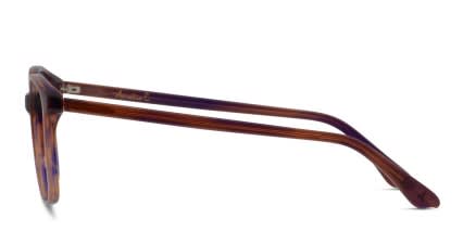 Barbara Purple Tortoise w/Brown glasses - Tortoise / Purple - Side View