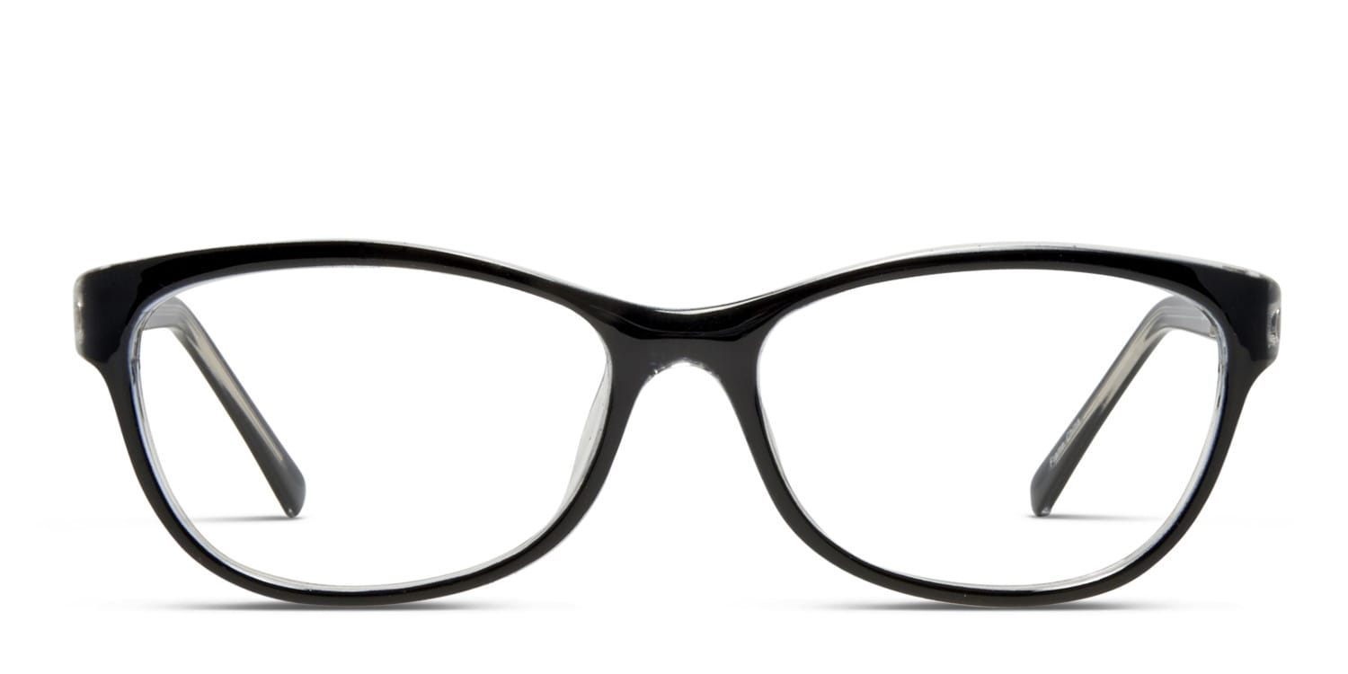 Tyra Black glasses - Black - Frontal View