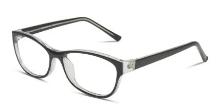 Tyra Black glasses - Black - Angle View