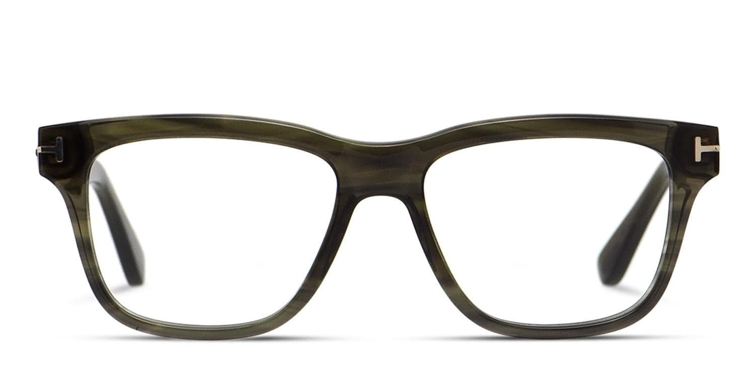 Tom Ford TF5372 Green/Clear Prescription Eyeglasses