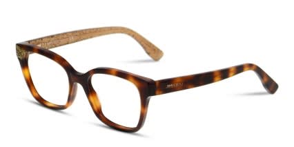 Jimmy Choo JC150 Tortoise/Glitter glasses - Tortoise / Glitter - Angle View