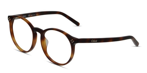 美品 Chloé ブラウン・トータス メガネ 美品 Chloé ブラウン・トータス