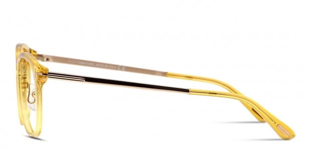 Tom Ford TF5466 Clear Yellow w/Gold Prescription Eyeglasses