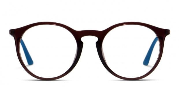 Ray Ban 7132F Brown Blue Prescription Eyeglasses