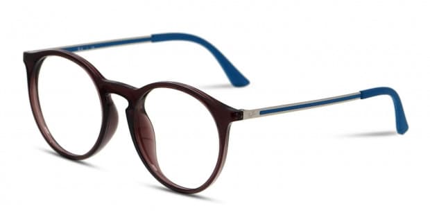 Ray-Ban 7132F Brown/Blue Prescription Eyeglasses