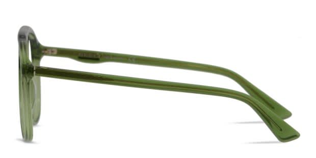 Gucci GG0264O Clear Green Eyeglasses | Includes FREE Rx Lenses