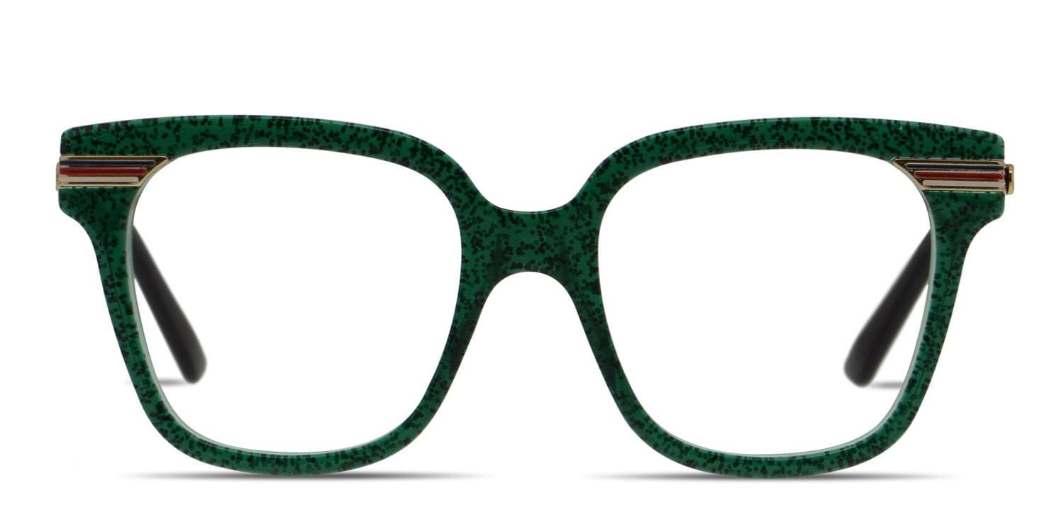 Gucci GG0284O Green/Gold/Glitter Prescription Eyeglasses