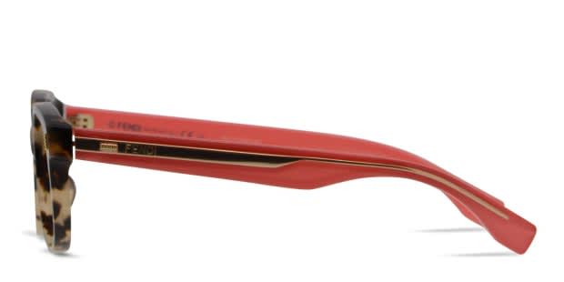 Fendi FF0099/F Tortoise/Pink Prescription Eyeglasses display picture 3