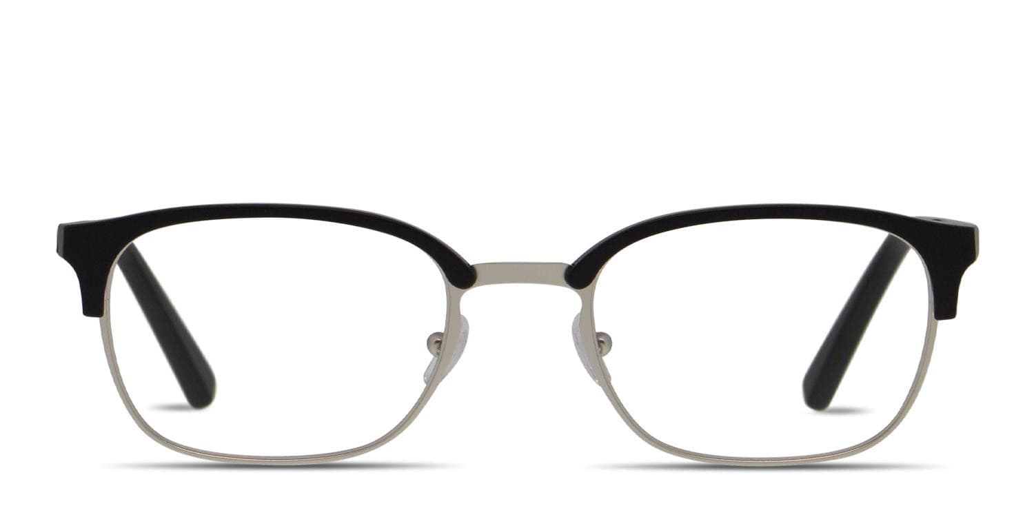 Ermenegildo Zegna EZ5016 Black, Silver glasses - Black / Silver - Frontal View