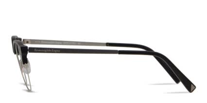Ermenegildo Zegna EZ5016 Black, Silver glasses - Black / Silver - Side View