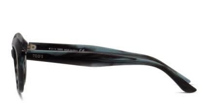 Tod's TO5115 Clear Gray/Multicolor glasses - Multicolor / Gray / Clear - Side View