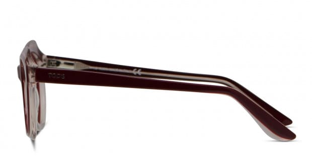 TOD'S キャットアイフレムメカネ TO5192 054 Tod's TO5131 Wine/Clear Prescription eyeglasses