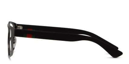 Gucci GG0175O Gunmetal/Black glasses - Gunmetal / Black - Side View