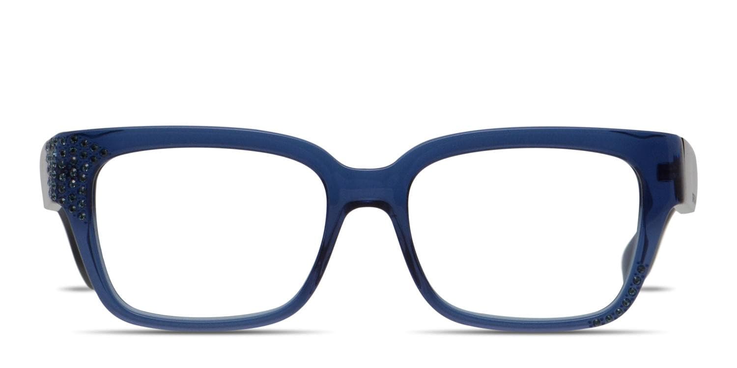 Jimmy Choo JC135 Clear Blue Eyeglasses | Includes FREE Rx Lenses
