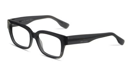 Jimmy Choo JC135 Clear Gray glasses - Gray / Clear - Angle View