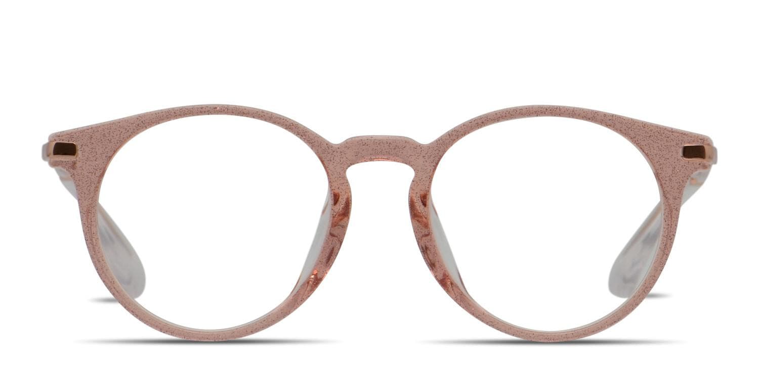 Jimmy Choo JC152 Clear Pink/Glitter glasses - Pink / Clear / Glitter - Frontal View
