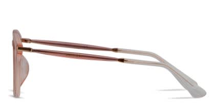 Jimmy Choo JC152 Clear Pink/Glitter glasses - Pink / Clear / Glitter - Side View