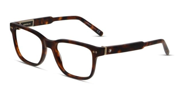 Mont Blanc MB705 Brown/Tortoise Eyeglasses | Includes FREE Rx Lenses