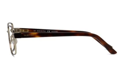 Valentino V2124 Gold, Tortoise glasses - Gold / Tortoise - Side View