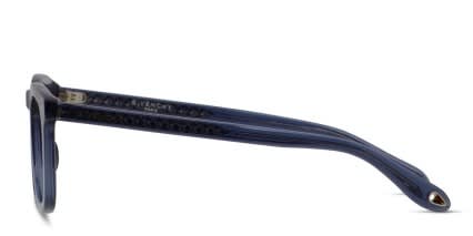 Givenchy GV0046 Clear Blue glasses - Blue / Clear - Side View