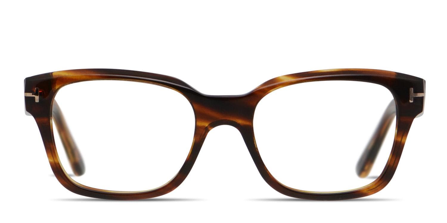 小物 TOM FORD TF5535-B 01A Tom Ford TF5535-B Brown/Pattern Prescription Eyeglasses