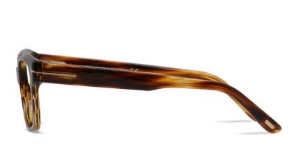 Tom Ford TF5535-B Brown/Multicolor glasses - Multicolor / Brown - Side View