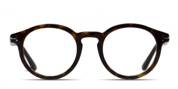 Tom Ford TF5429 Tortoise Eyeglass Frames TOM FORD Eyewear Tortoise round-frame Glasses | Brown  main image 2