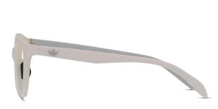 Adidas AOR014O White/Clear/Teal glasses - White - Side View